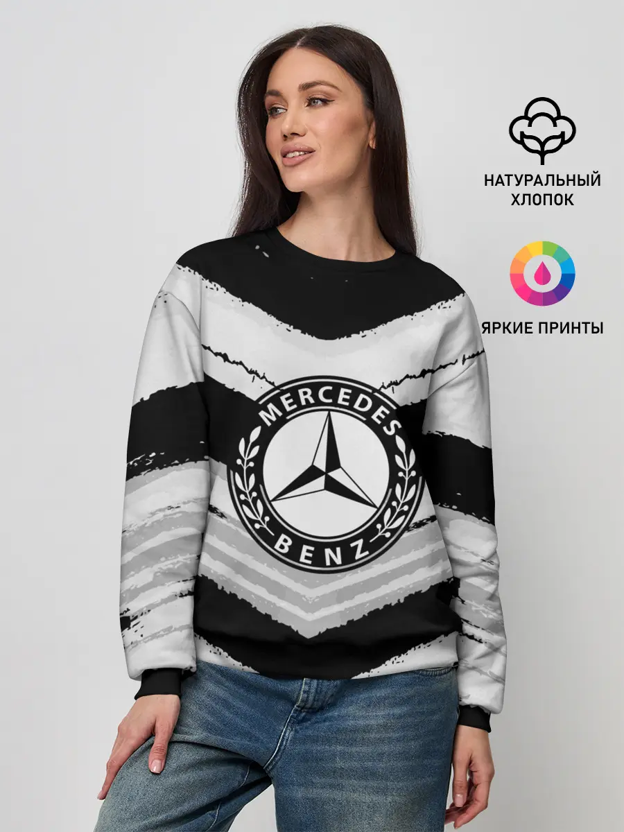 Женский свитшот / Mercedes sport abstract 2018