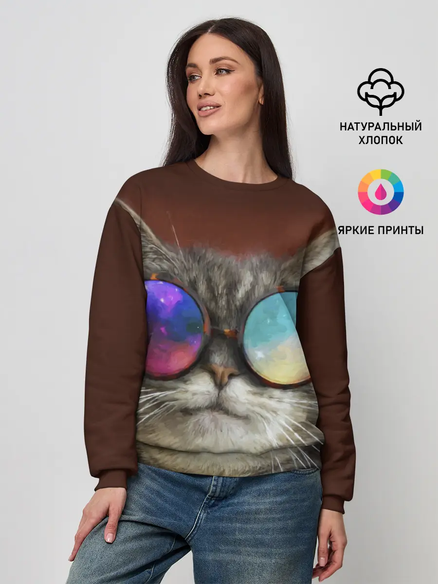 Женский свитшот / котейки