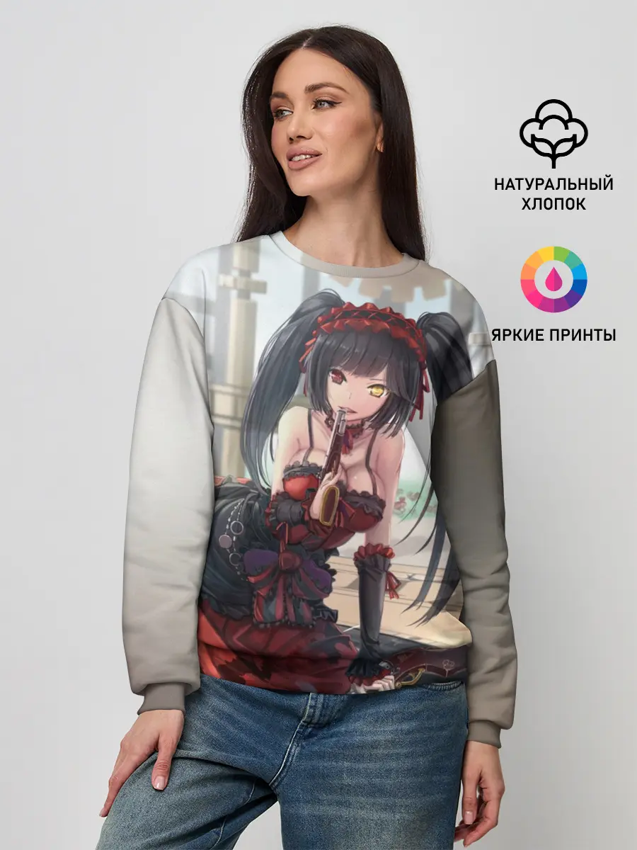 Женский свитшот / токисаки аниме