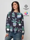 Женский свитшот / Кактусы