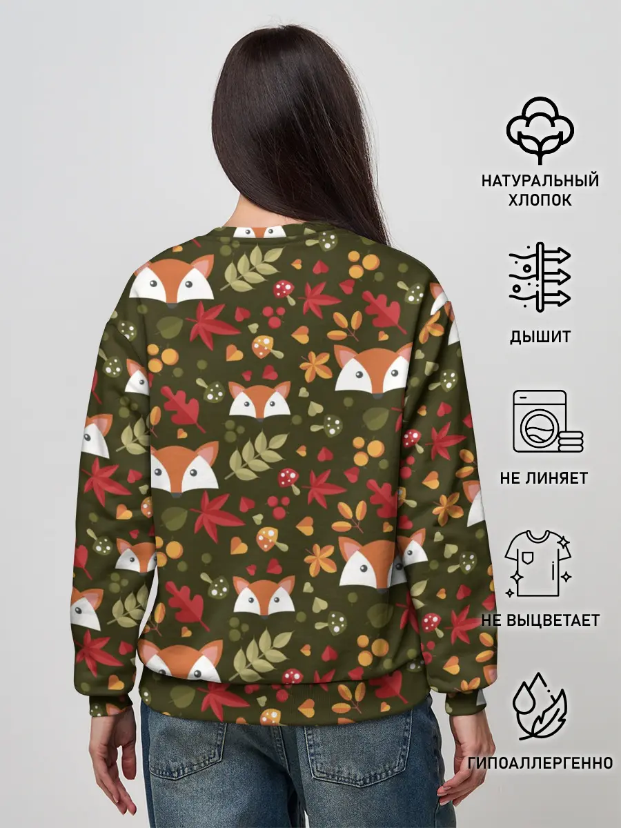 Женский свитшот / Лисоньки в лесу