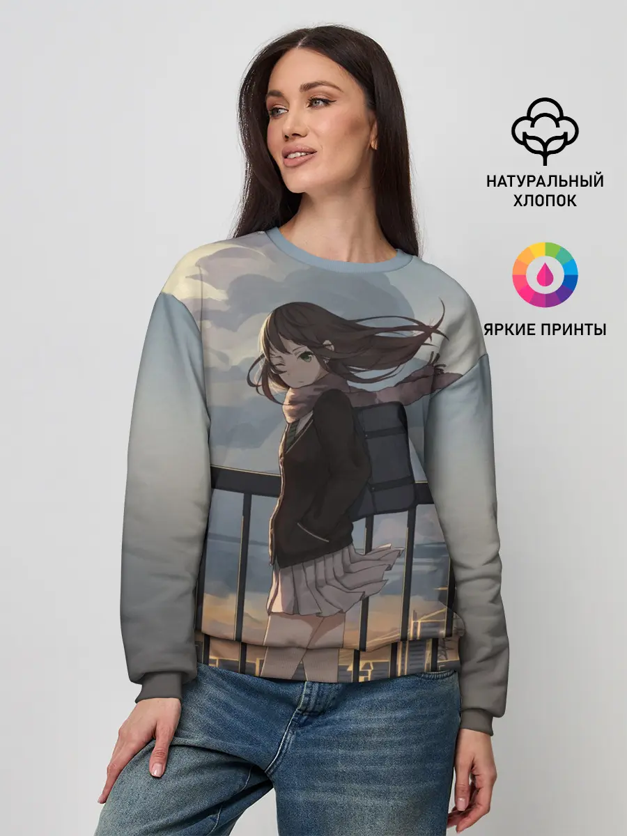 Женский свитшот / IDOLMASTER. Rin Shibuya