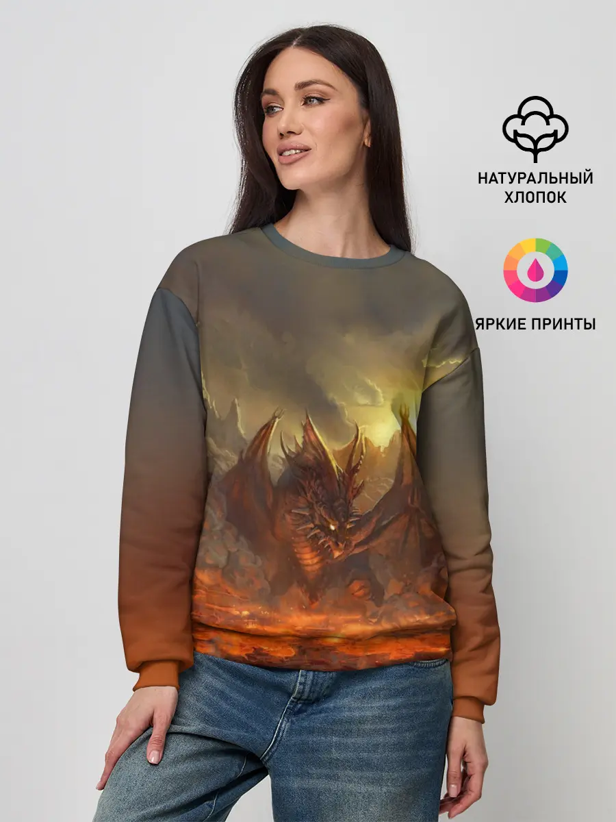 Женский свитшот / Fire Dragon