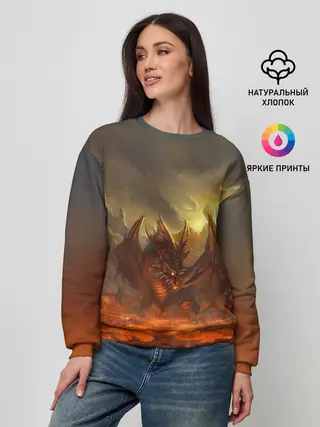 Женский свитшот / Fire Dragon