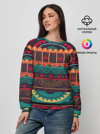 Женский свитшот / Мексиканский орнамент