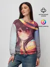Женский свитшот / Konosuba в шляпе