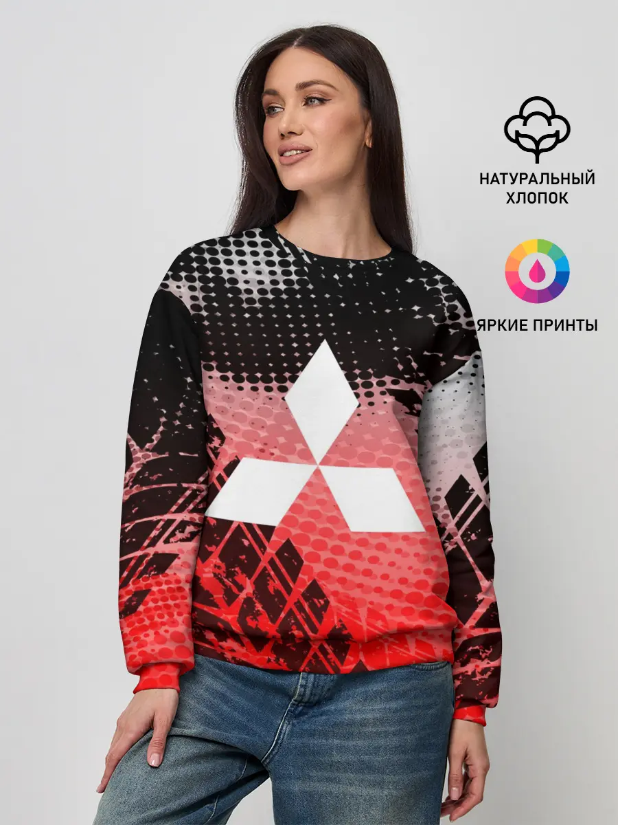 Женский свитшот / Mitsubishi sport auto motors