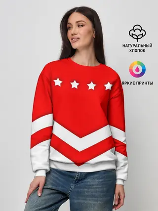Женский свитшот / Звезды и полосы