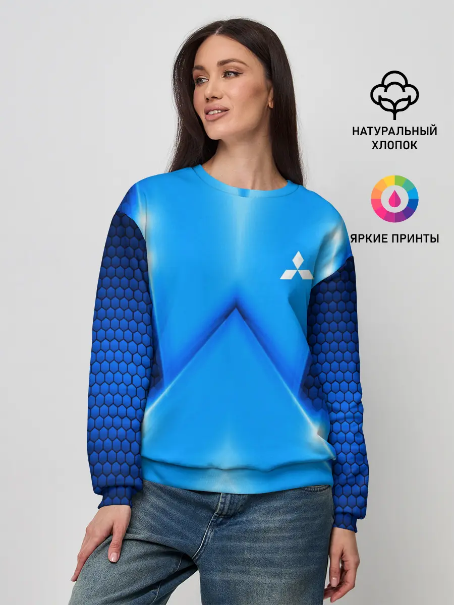 Женский свитшот / Mitsubishi car sport SKY