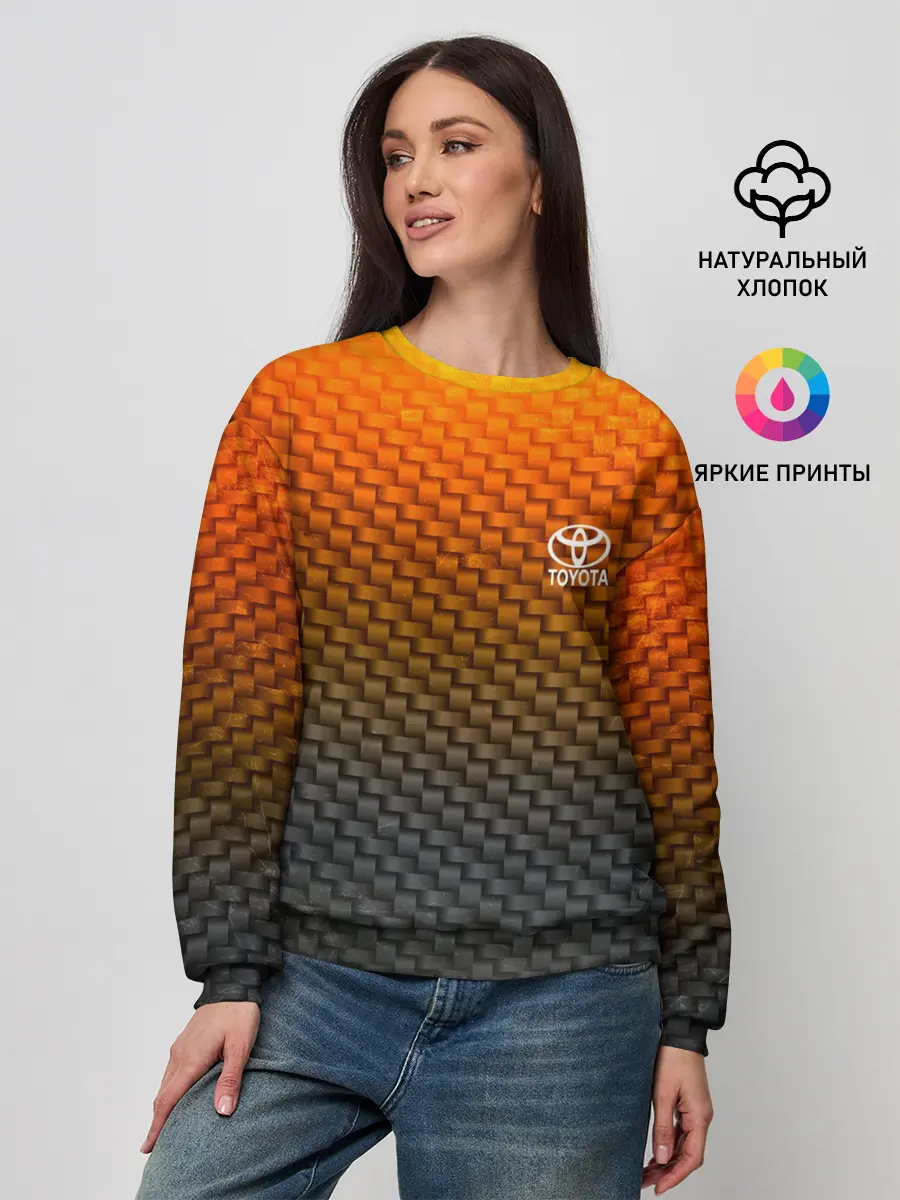 Женский свитшот / TOYOTA COLLECTION CARBON
