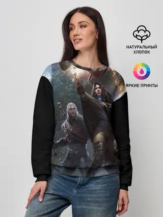 Женский свитшот / Геральт и Йен