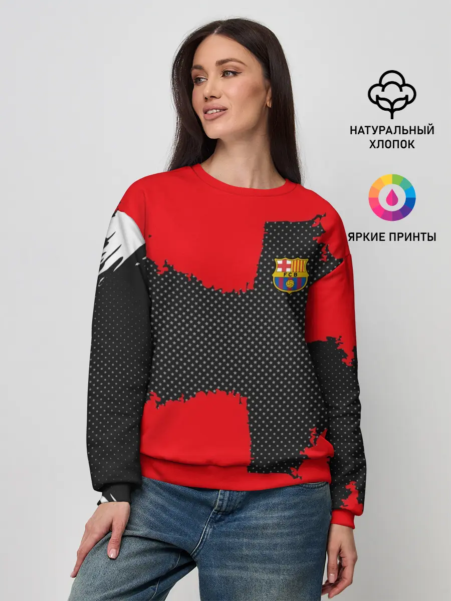 Женский свитшот / BARCELONA SPORT RED