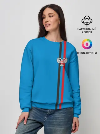 Женский свитшот / ДНР, лента с гербом