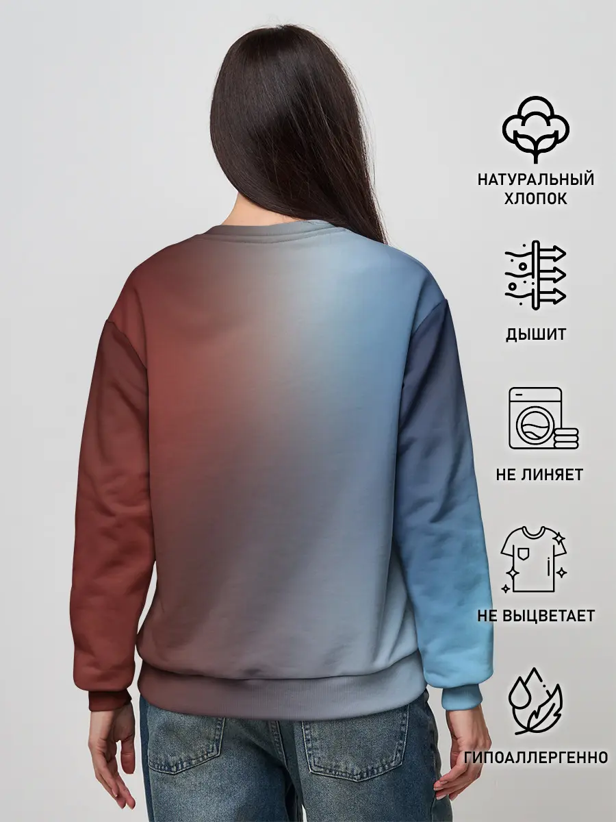 Женский свитшот / Блич лед и пламень