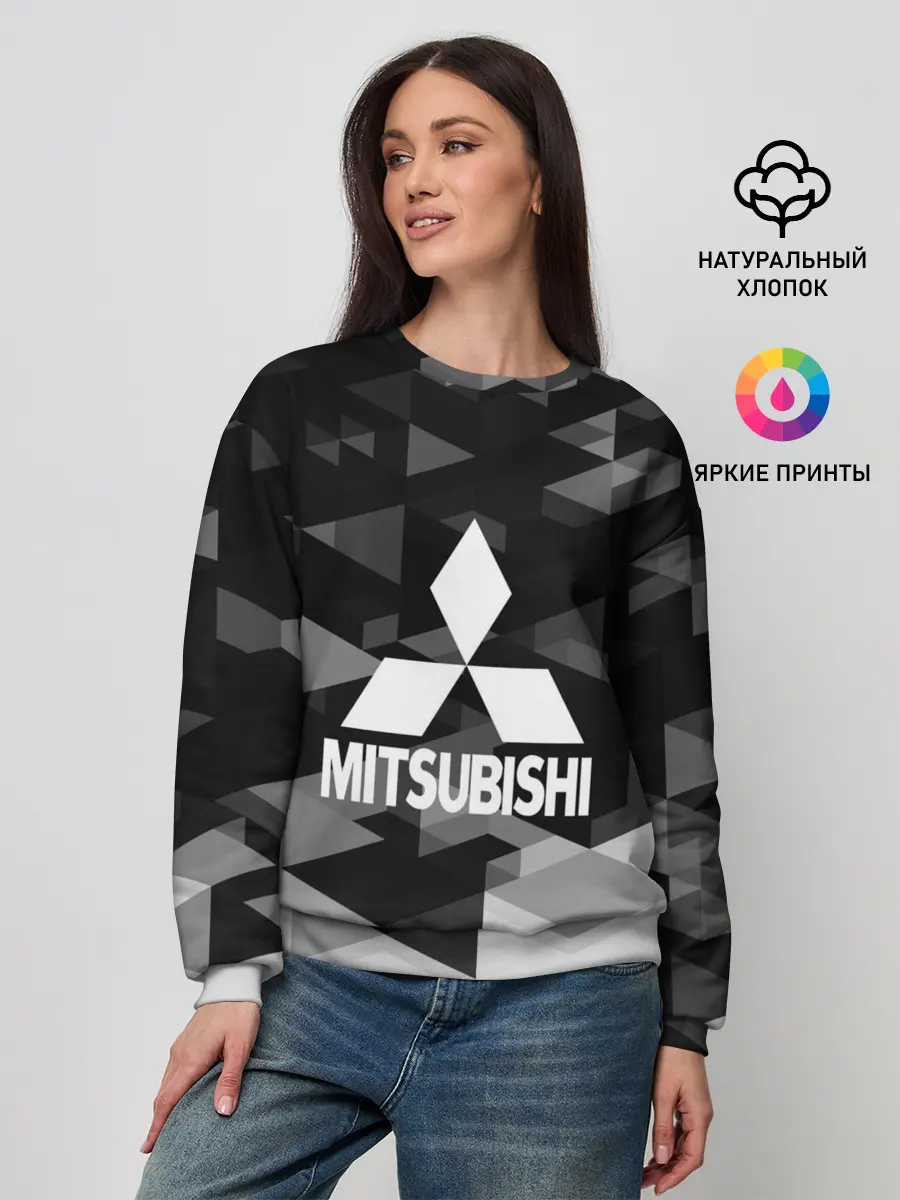Женский свитшот / Mitsubishi sport geometry