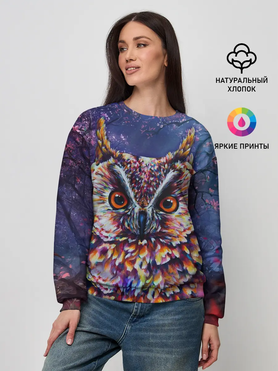 Женский свитшот / Сова