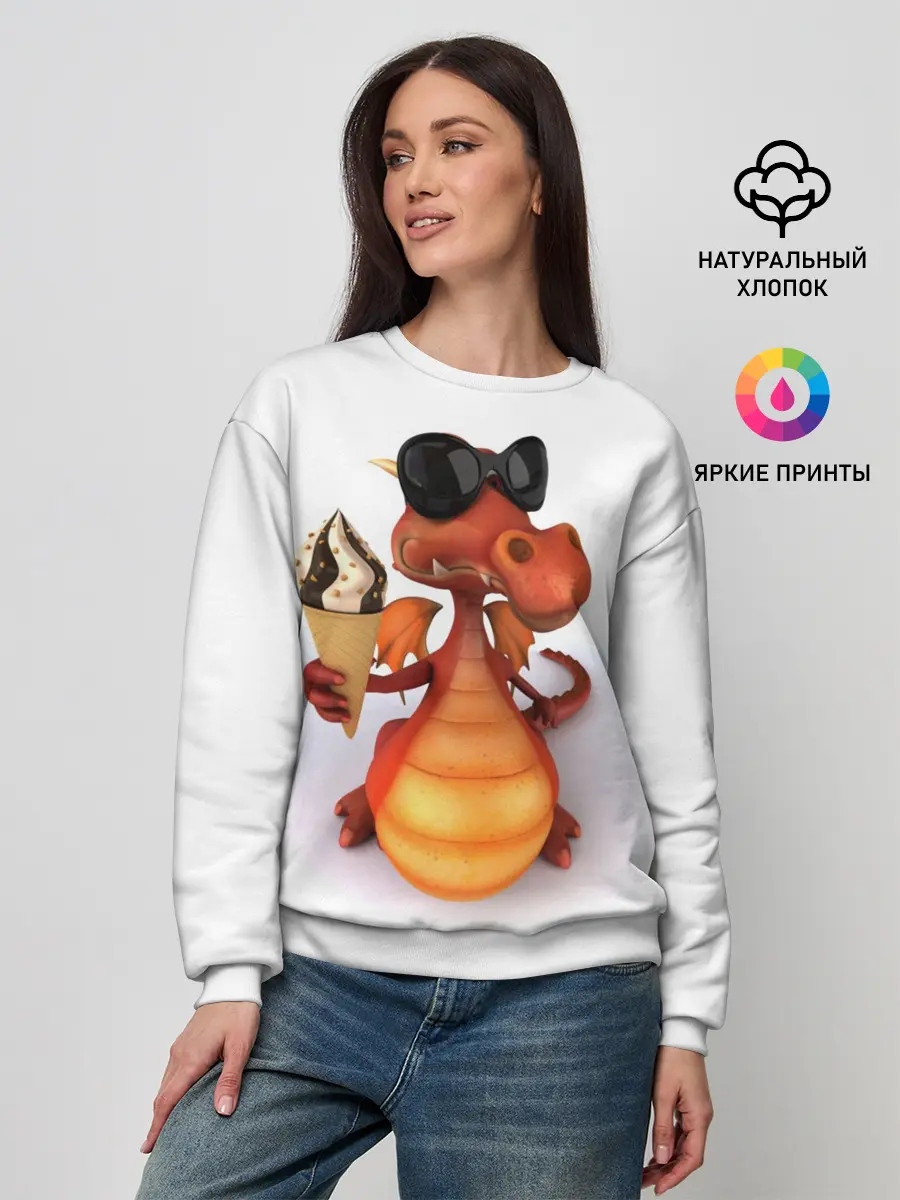 Женский свитшот / ДОБРЫЙ ДРАКОН | GOOD DRAGON