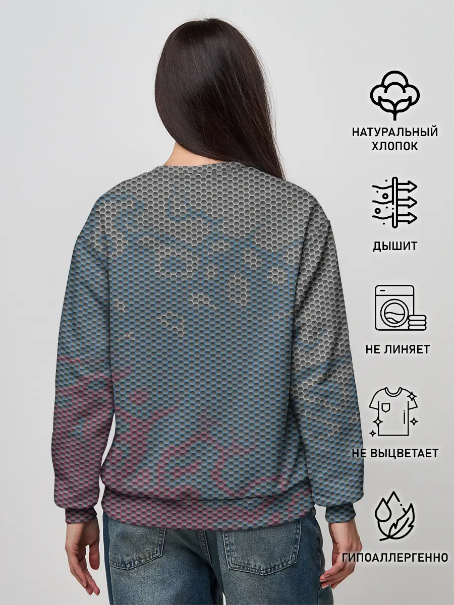 Женский свитшот / Hexagon Триколор