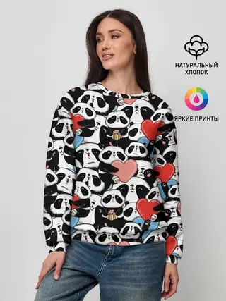 Женский свитшот / Funny Panda