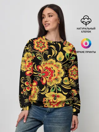 Женский свитшот / Хохлома