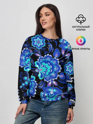Женский свитшот / Хохлома