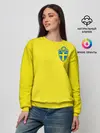 Женский свитшот / Швеция домашняя форма ЧМ 2018