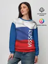 Женский свитшот / ФЛАГ РОССИИ.