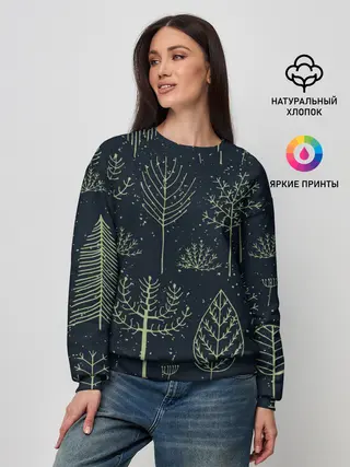 Женский свитшот / Загадочный лес