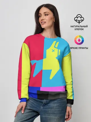 Женский свитшот / Лама Фортнайт