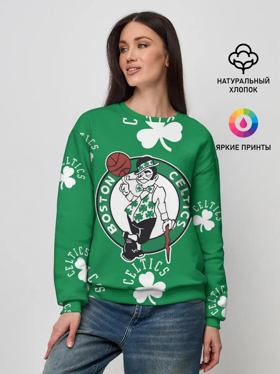 Женский свитшот / Boston celtics, nba