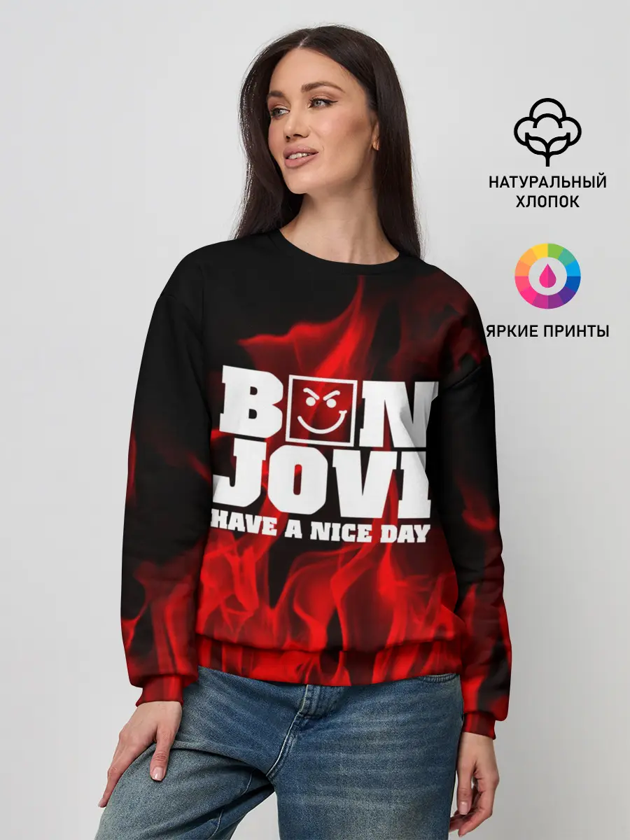 Женский свитшот / BON JOVI