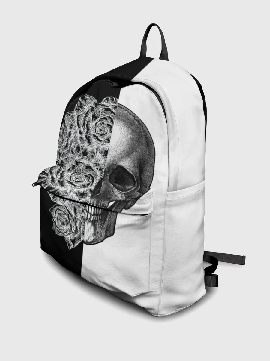 Рюкзак джинсовый / SkullRose Sketch