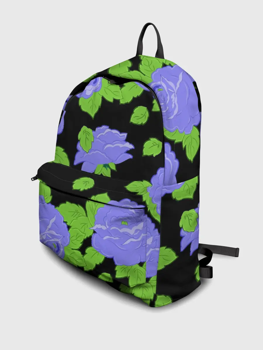 Рюкзак джинсовый / Синие розы