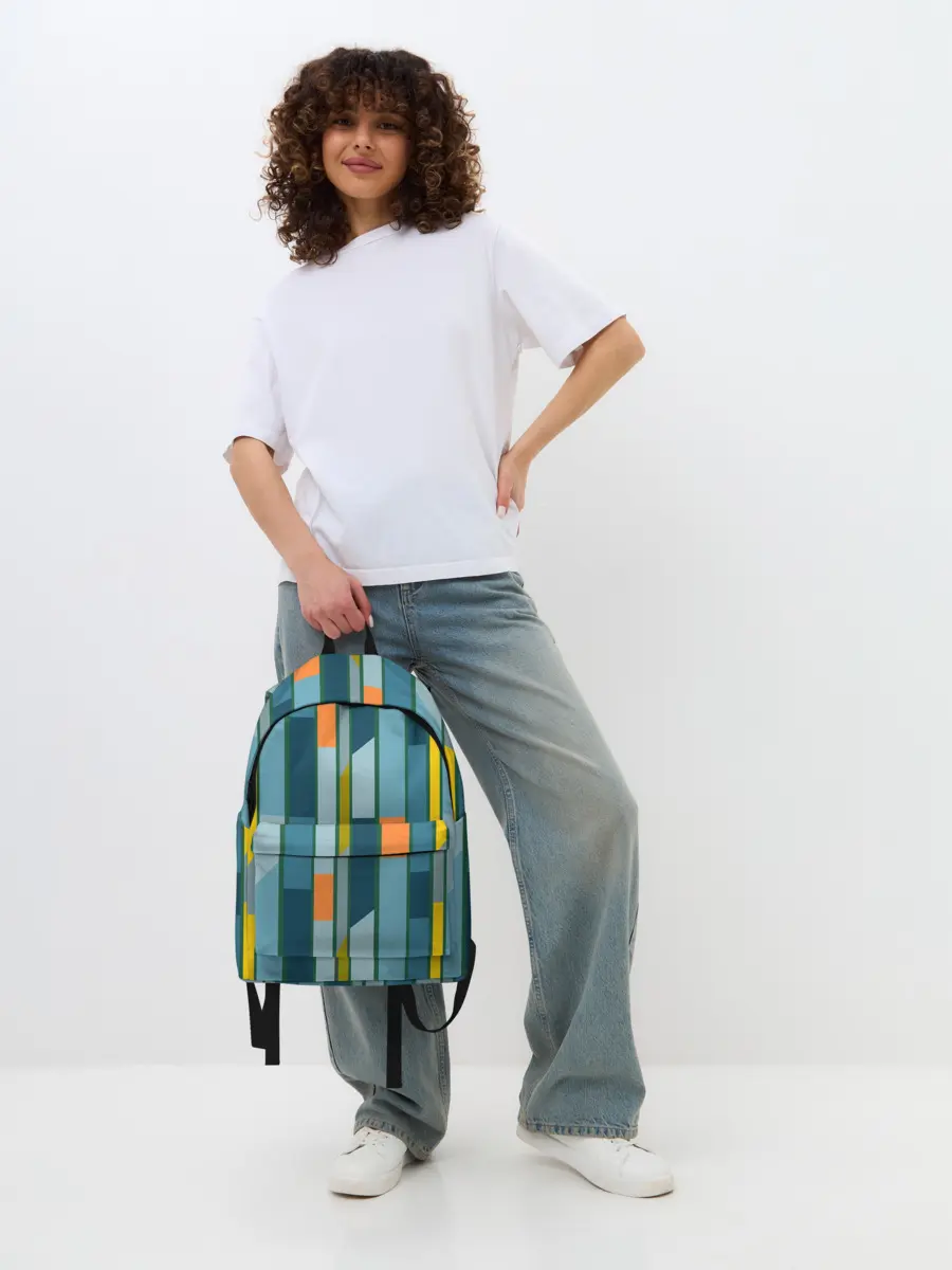 Рюкзак джинсовый / Абстракция в стиле модерн