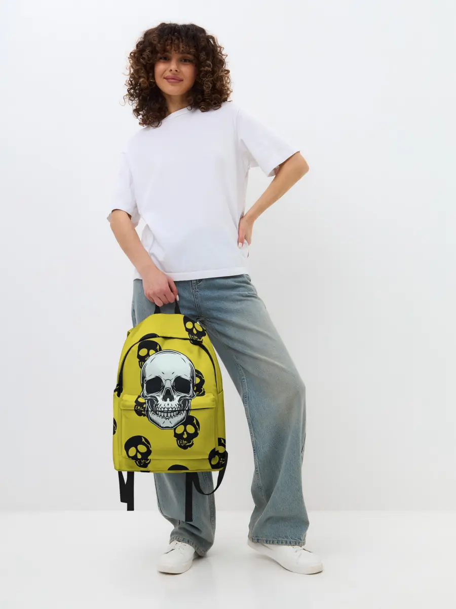 Рюкзак джинсовый / Yellow Skulls