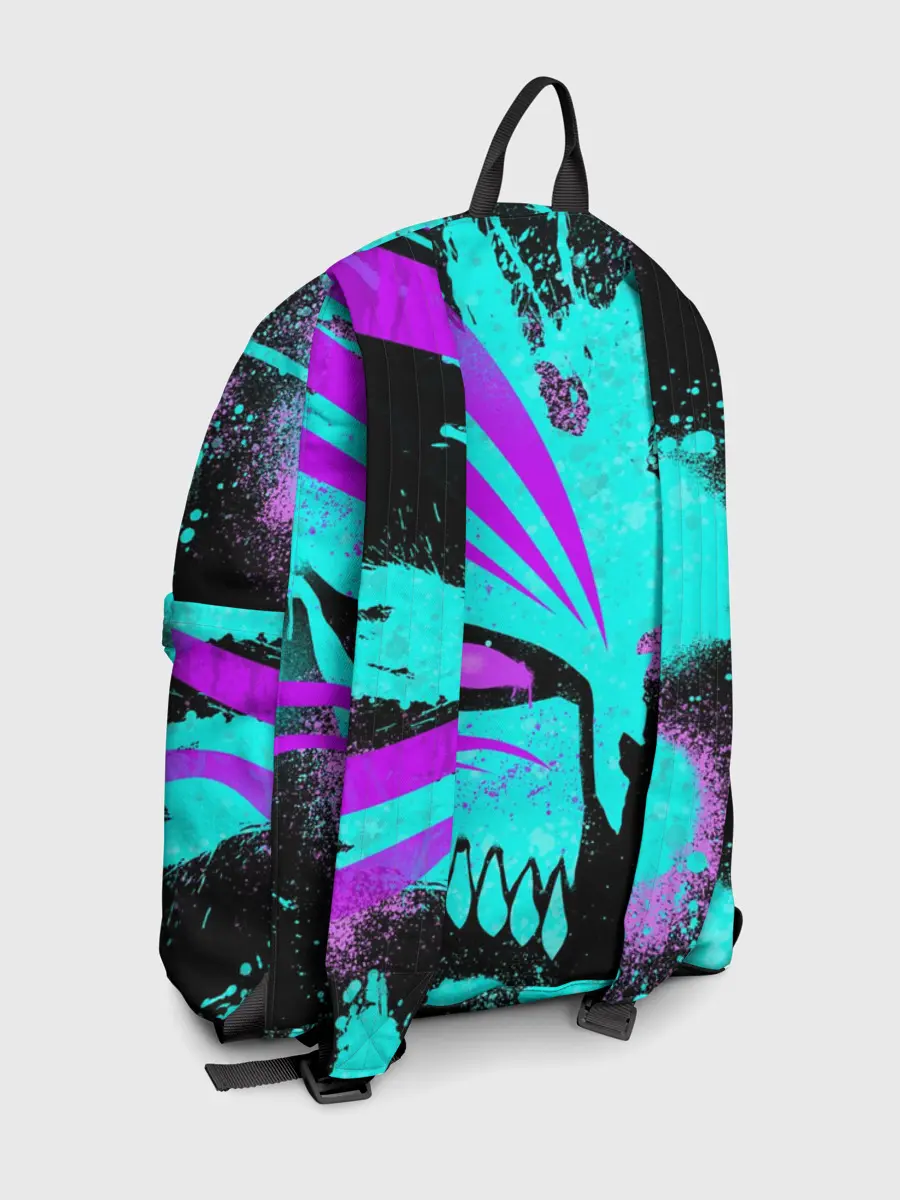 Рюкзак джинсовый / БЛИЧ МАСКА ПУСТОГО НЕОН