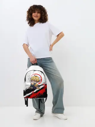 Рюкзак джинсовый / Agatsuma Zenitsu Kimetsu no Yaiba