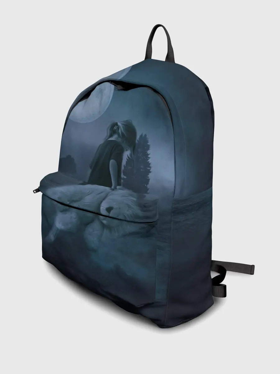 Рюкзак джинсовый / Девочка и полнолуние