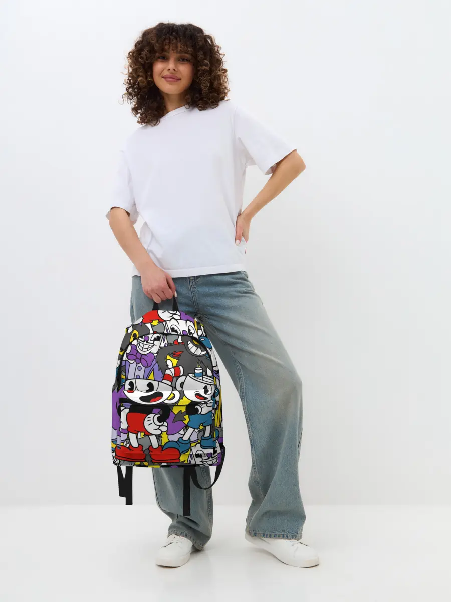 Рюкзак джинсовый / Cuphead