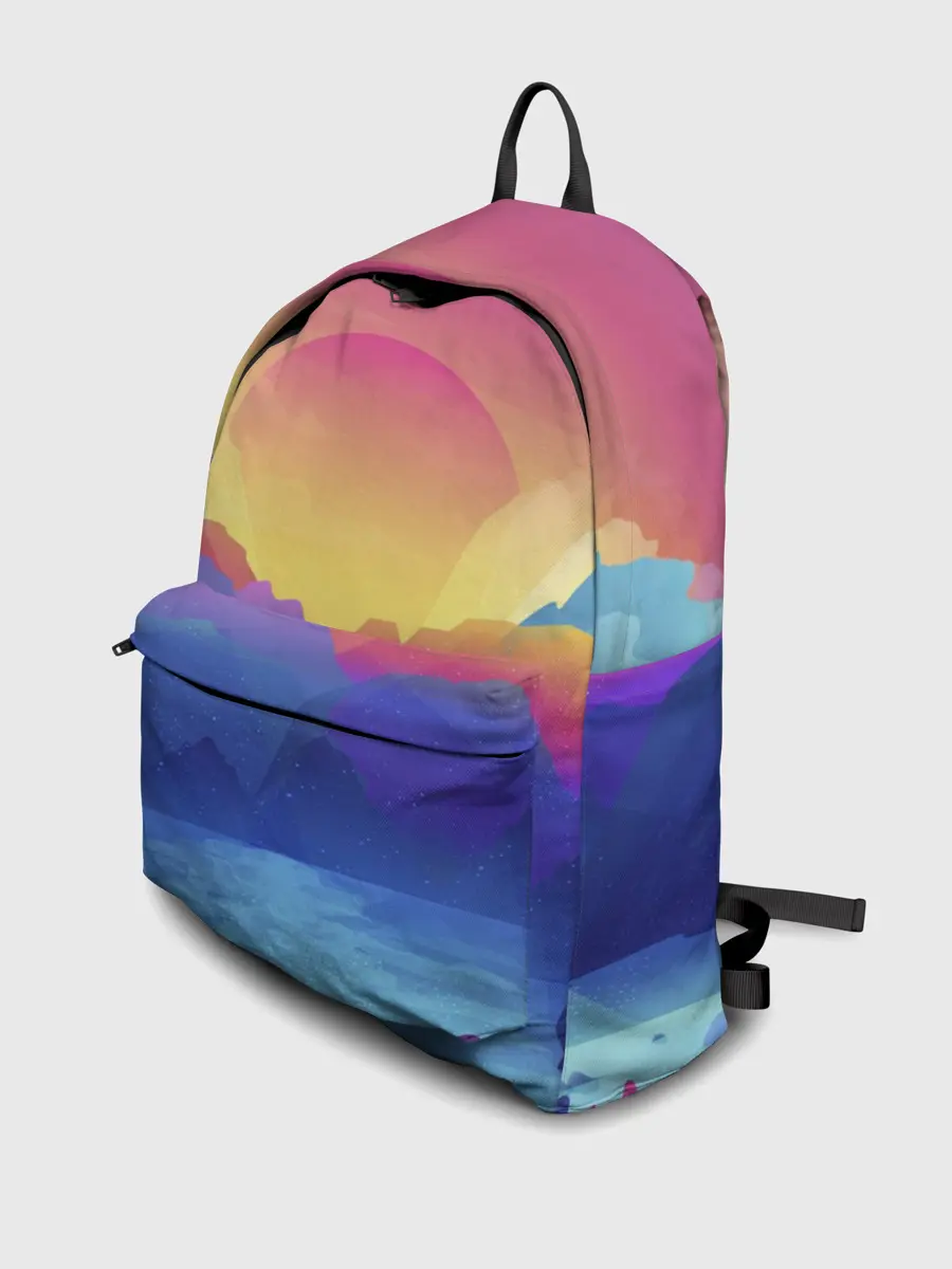 Рюкзак джинсовый / Красочные Горы