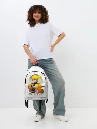 Рюкзак джинсовый / Agatsuma Zenitsu Kimetsu no Yaiba