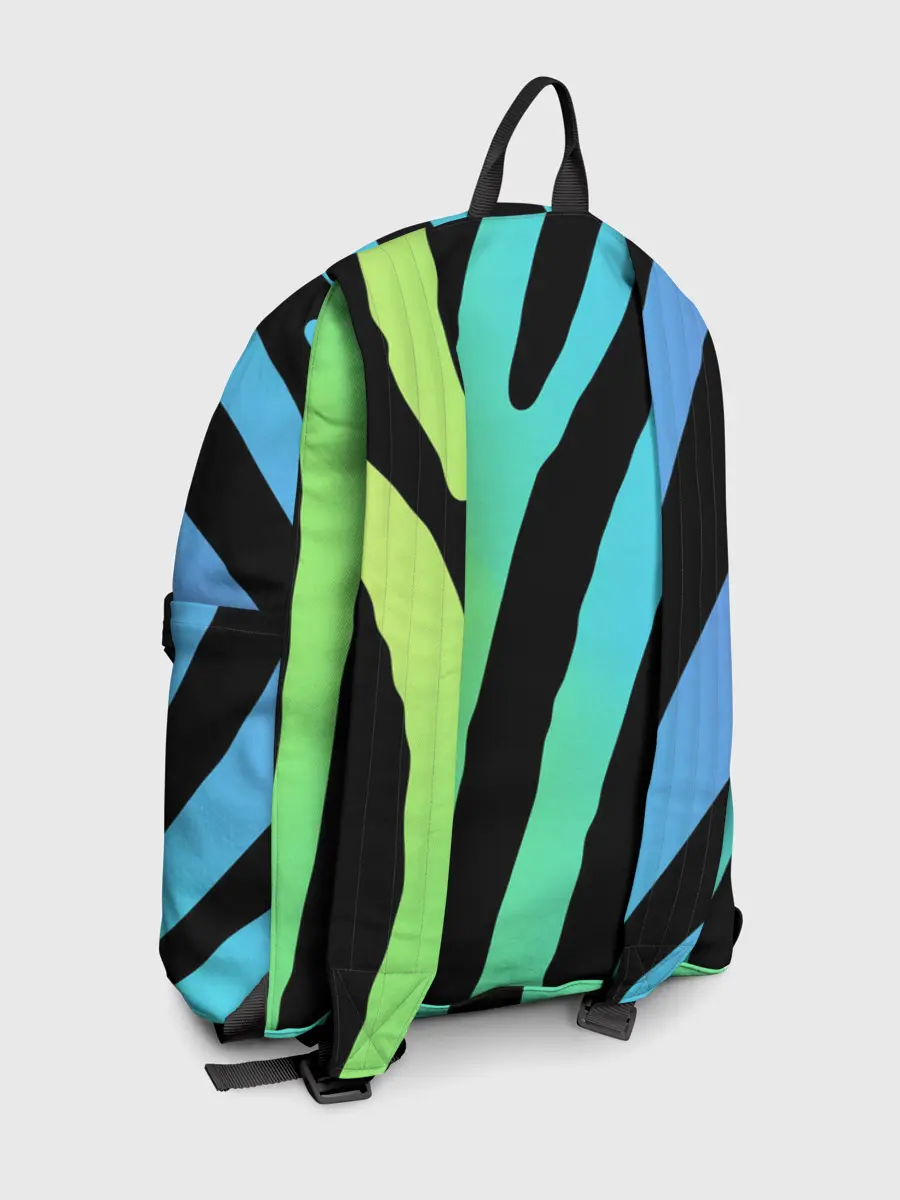 Рюкзак джинсовый / Радужная зебра