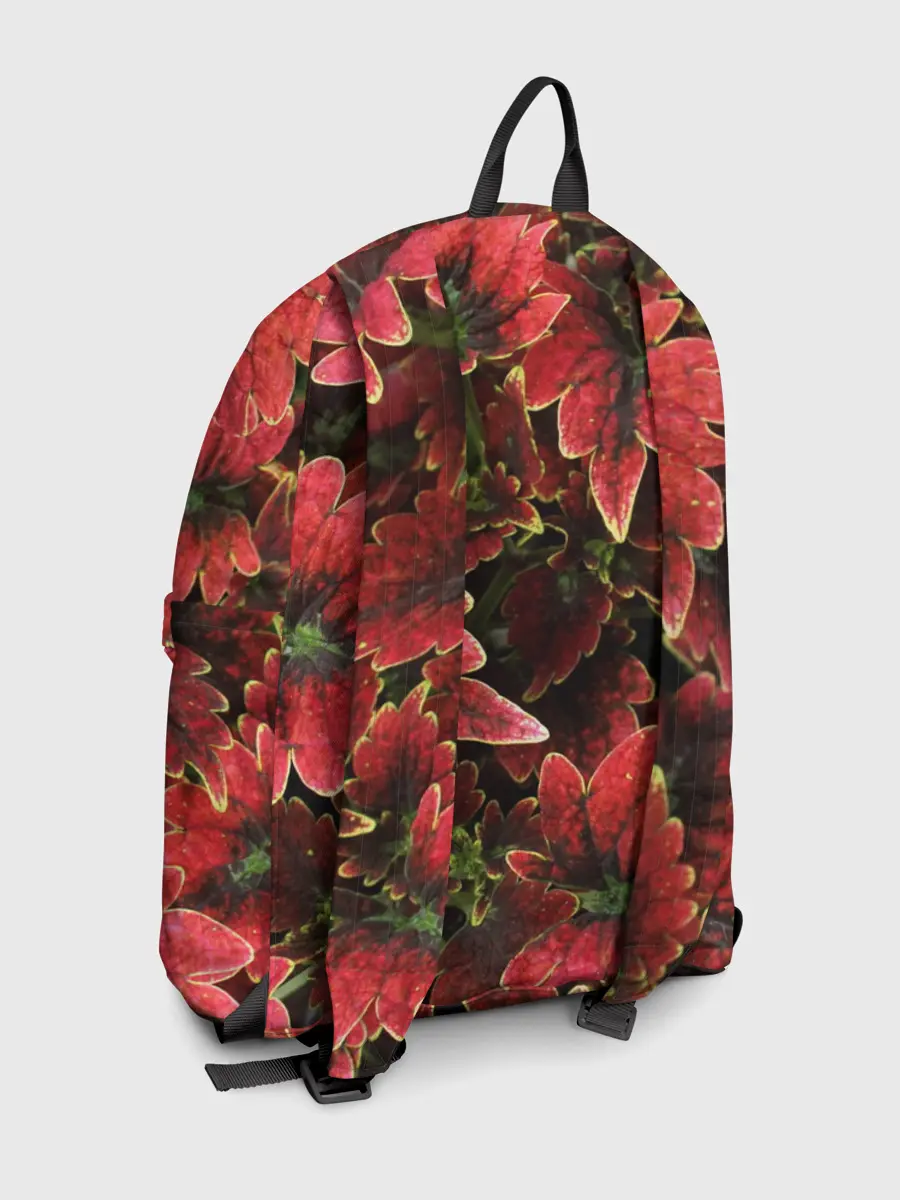 Рюкзак джинсовый / Красные листья