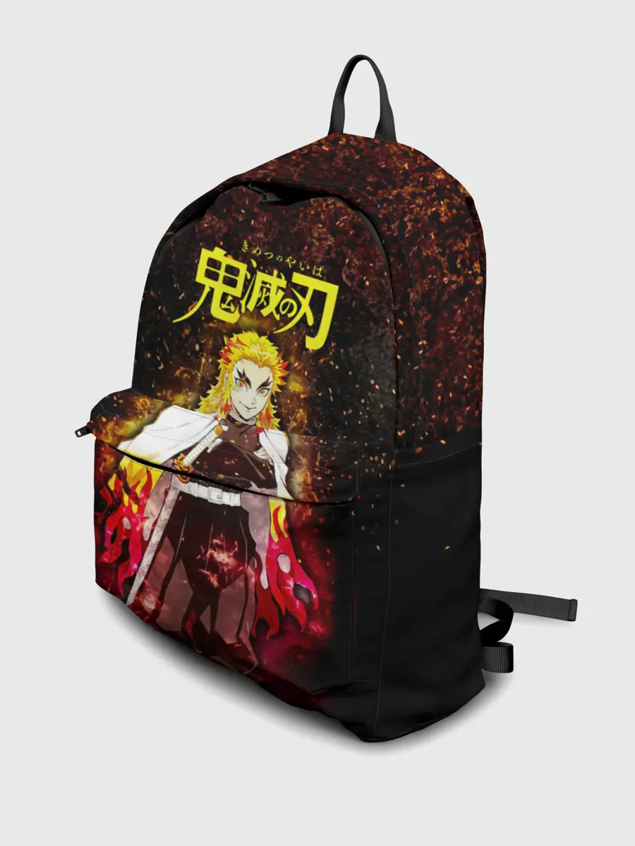 Рюкзак джинсовый / Кёджуро Ренгоку Kimetsu no Yaiba