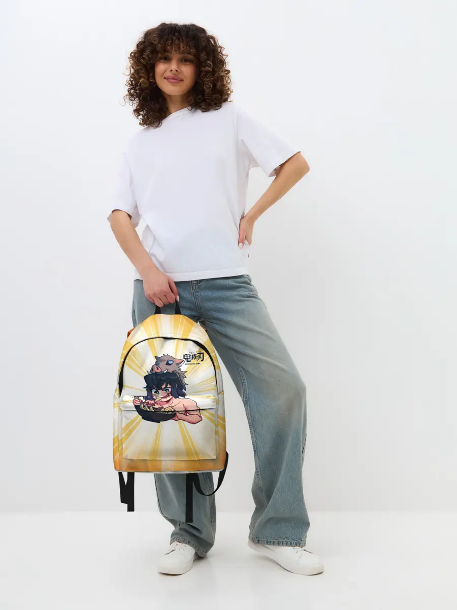 Рюкзак джинсовый / Иноске Хашибира Kimetsu no Yaiba