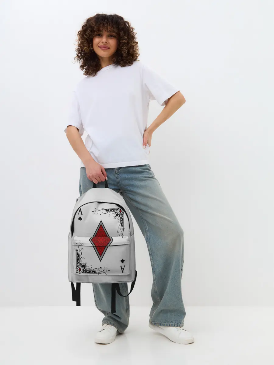 Рюкзак джинсовый / Туз Бубен