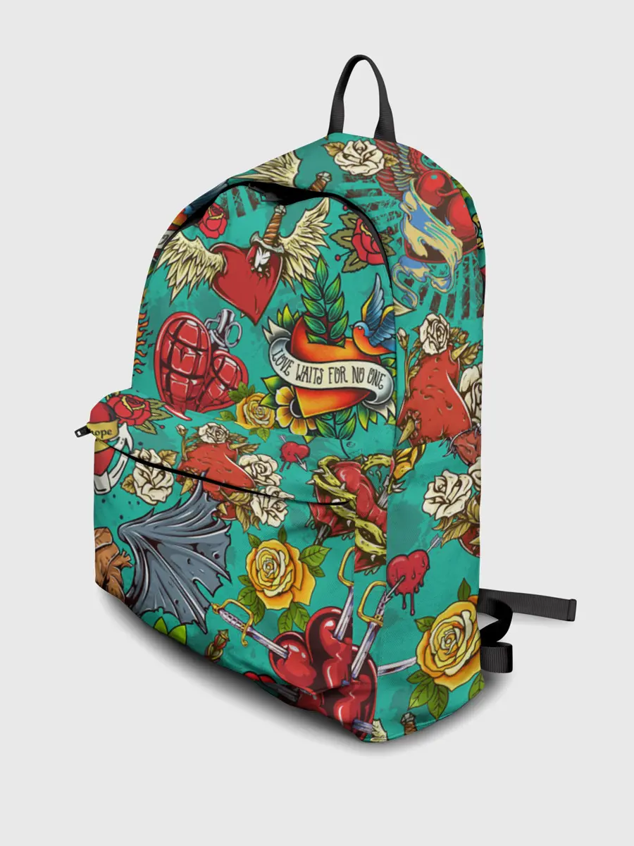 Рюкзак джинсовый / Дела сердечные tattoo