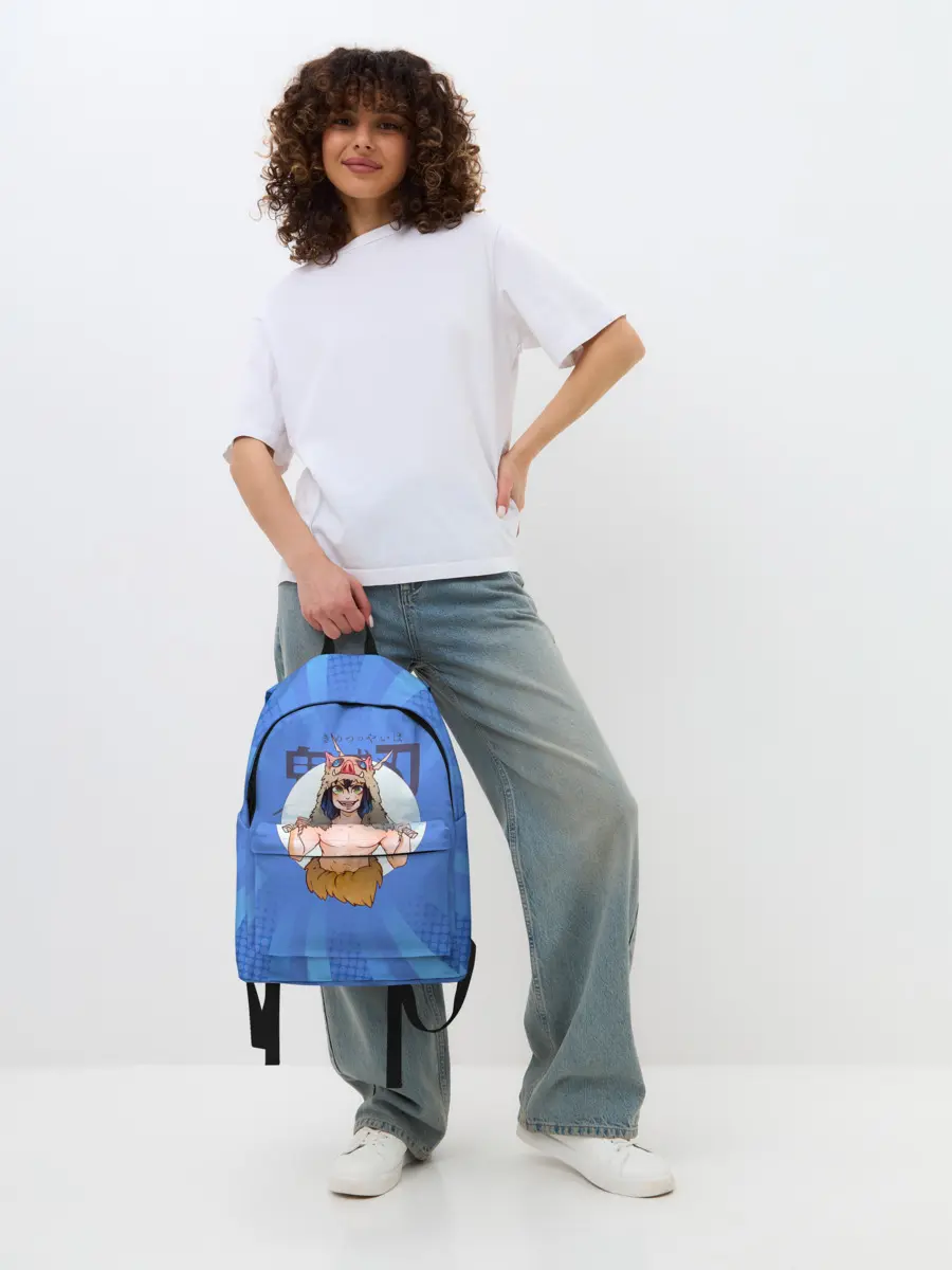 Рюкзак джинсовый / Иноске Хашибира Kimetsu no Yaiba