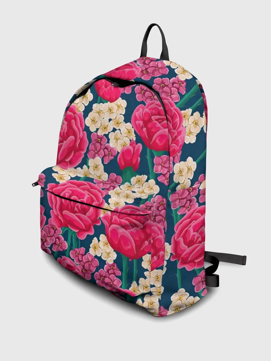 Рюкзак джинсовый / Поле роз