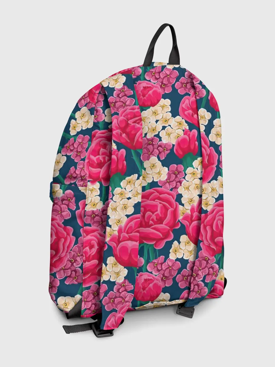 Рюкзак джинсовый / Поле роз